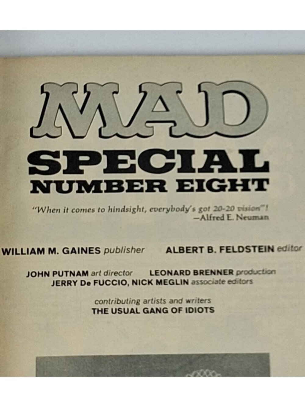 Mad Magazine Special Number 8 1972 Humor Issue Fold-In Alfred E. Neuman Cover - Picture 7 of 9